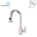 Good Designed CUPC Chrome Surface Deck Mounted Pull Down Kitchen Faucet